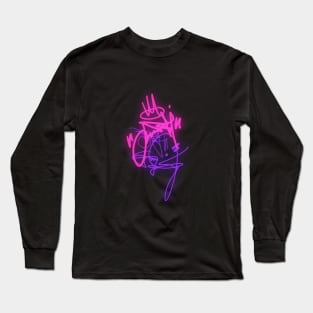 Graffiti Tag / Neon Letter Long Sleeve T-Shirt